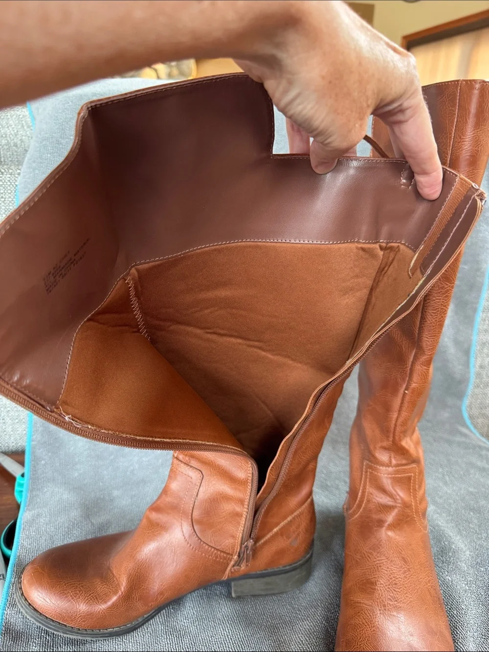 Arizona Jean Company Tall Cognac Over-The-Knee Boots